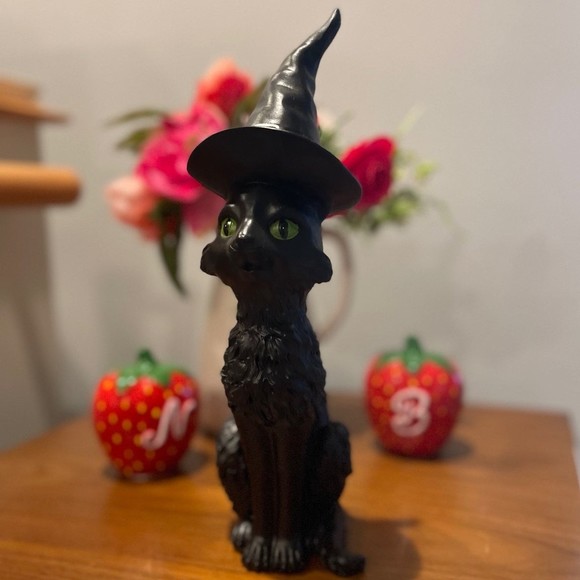 Halloween Witch Cat Door Greeter - Picture 1 of 7